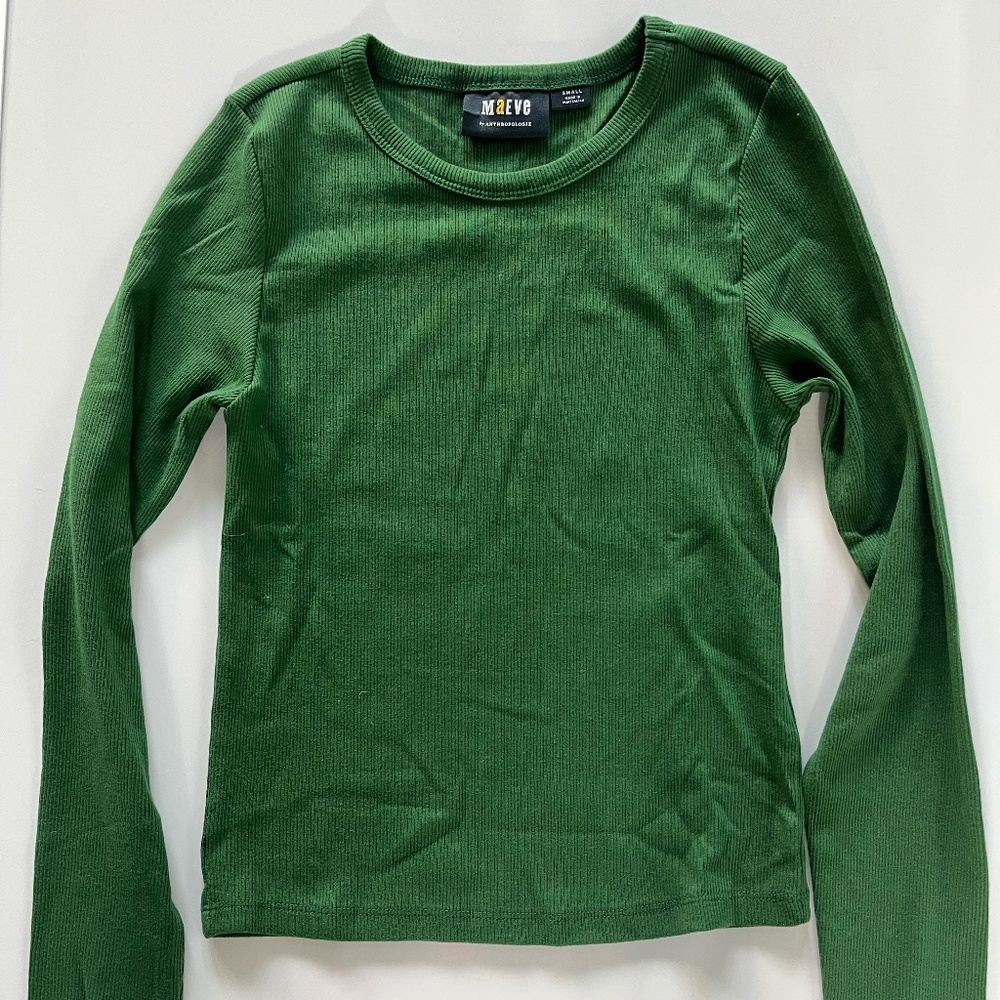 Maeve Long Sleeve Ribbed Baby Tee